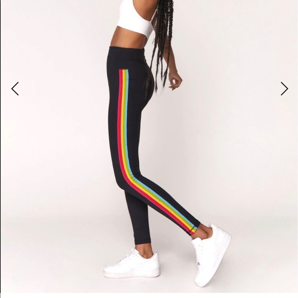 Rainbow spiritual gangster leggings xs